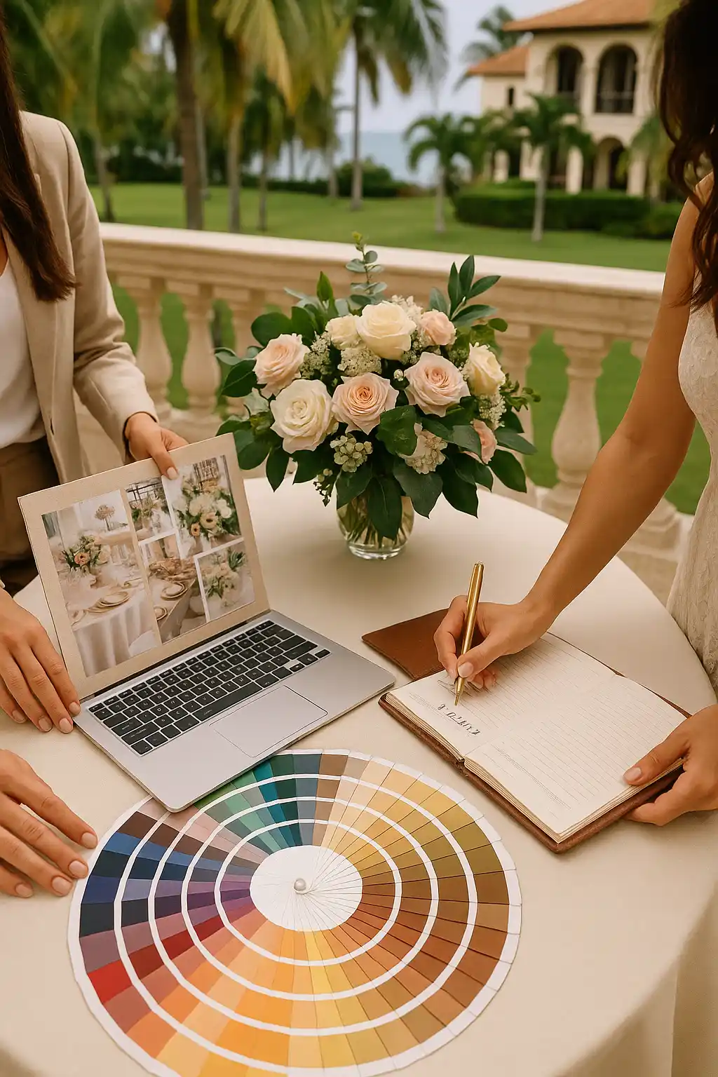 Equipo de wedding planners organizando bodas en el Club Habana con ideas y estilos elegantes